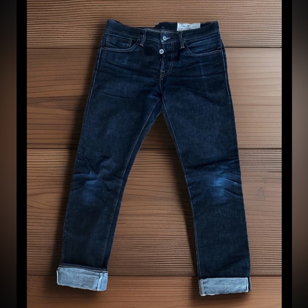 Rogue Territory Selvedge Jeans Men's 31 Japanese Denim Skinny Made in US Button